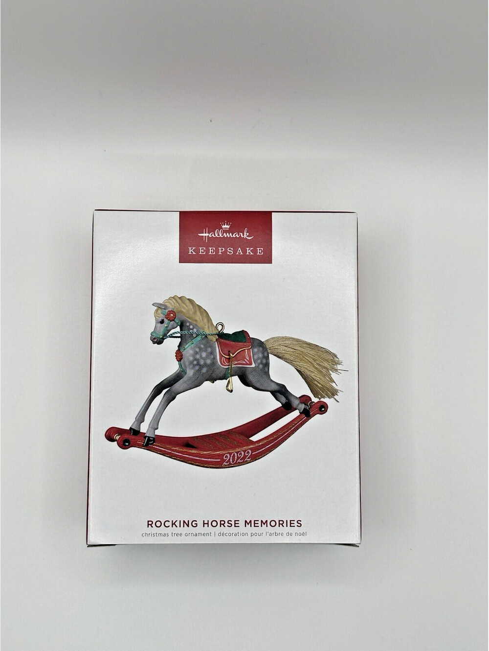 HALLMARK KEEPSAKE 2022 FORTY YEARS OF MEMORIES ROCKING HORSE ORNAMENT